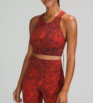 Lululemon Wunder Train Bra Long Line DWAR size 6 NWT Red