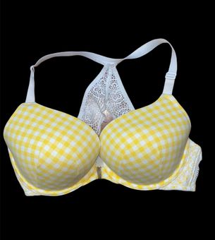 Cacique Cute 40D Lane Bryant Plunge Bra. Beautiful Yellow and