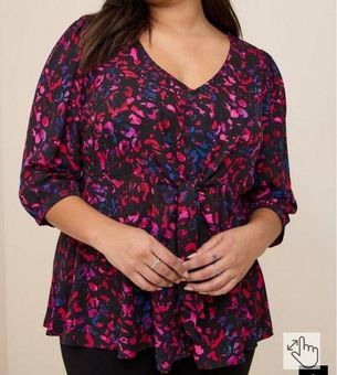 Torrid [] Georgette Tie-Front Blouse- 3X - $28 - From Melissa