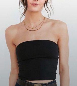 Silence + Noise Black Tube Top  Built in Bra Size M - $14 (68% Off Retail)  - From Alyssa