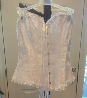 Adore Me Nwot WHITE CORSET BUSTIER SIZE M Size M - $45