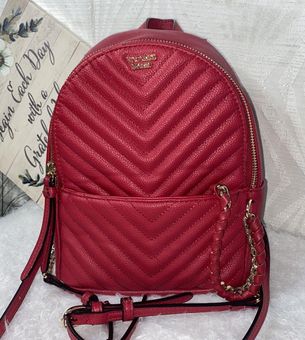 Victoria's Secret Pebbled V-Quilt Small City Backpack Brand New