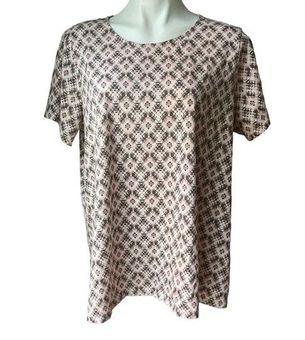 J.Jill Pure Jill NWT Scoop-Neck Cotton Elliptical Tee, Sz 1X - $19 - From  Gary