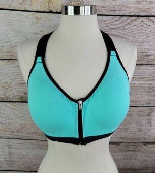 Victoria's Secret VSX Knockout Front-Close Sports Bra Turquoise