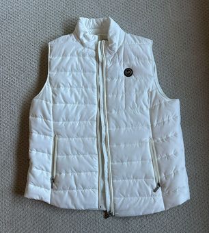 Michael kors white sales puffer vest