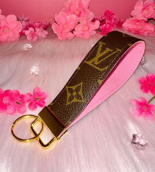 Repurposed Upcycled Keychain Wristlet Keyring Key Fob Pink - $20 - From  Aspen