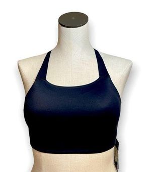 Nike Training Swoosh luxe bra in blue