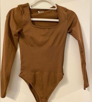 OQQ Bodysuit NWOT Tan - $16 - From Alona