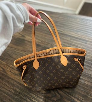 Louis Vuitton Brown, Pattern Print Monogram Neverfull PM w/Pouch