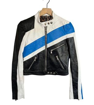 Dolce & Gabbana Spring 2001 Runway Biker Jacket Rare Vintage