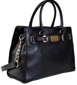 Michael Kors Hamilton Satchel Handbag - Black