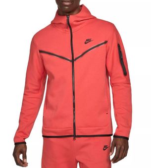 red orange nike hoodie