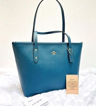 Coach Midnight Blue Leather Mini City Zip Tote Coach