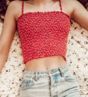 Brandy Melville Cropped Top Red - $13 (65% Off Retail) - From Kate