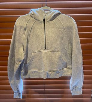 Lululemon Heathered Core Ultra Light Grey Scuba Oversized Half-Zip Hoodie  Gray - $65 (44% Off Retail) - From Reagan