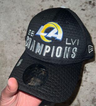 NFL New Era Black LA Rams Super Bowl LVI Champions 9FORTY