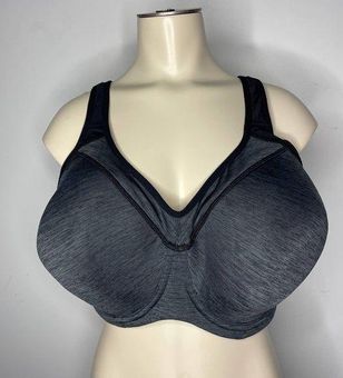 Syrokan Sports Bra 40G Heather Blue Racerback Underwire Athletic