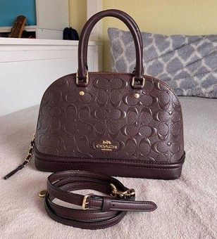 Coach Mini Sierra Satchel Debossed Patent Leather