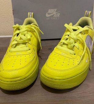 Nike Air Force 1 LV8 Utility GS Yellow Size 5.5 - $44 - From Avery