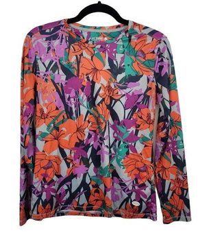 Reel Legends Freeline Womens S Pink & Orange Floral Long Sleeve Top - $9 -  From Vanessa