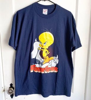 Looney Tunes Men's T-Shirt - Blue - L