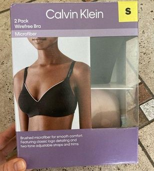 Calvin Klein, Intimates & Sleepwear, Calvin Klein 2 Pack Wirefree  Microfiber Bras New Brushed Microfiber For Comfort