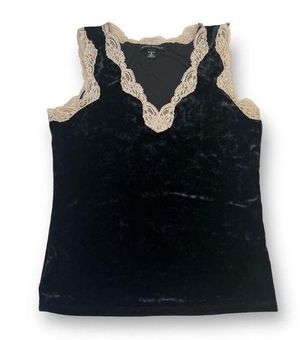 Lace Trimmed Velvet Camisole – The 308 Boutique