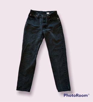 High Waisted Mom Jeans - Black