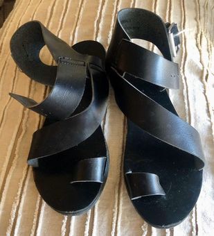 Target Size 6 Black Strappy Sandals 12 52 Off Retail From