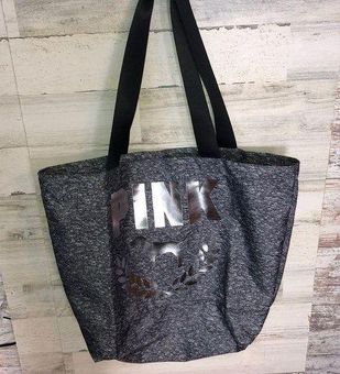 PINK - Victoria's Secret Victorias Secret PINK tote bag full zip top marled  gray PINK Dog Logo Travel - $22 - From Paydin