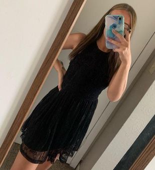 hollister black dress