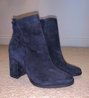 navy blue booties