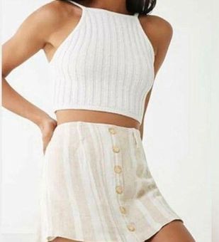 Linen Blend Skort