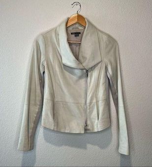 Vince scuba moto goat leather jacket size extra small - $61 - From J