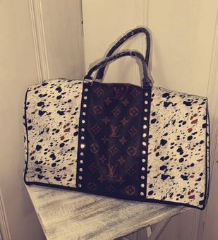 Bags, Leopard Repurposed Lv Duffle