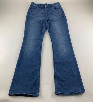 Old Navy Blue Stretch Denim High Rise Flare Jeans 6 - $31 - From