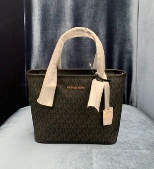 Michael Kors Jet Set Travel Extra-Small Logo Top-Zip Tote Bag Black - $131  - From Haysel