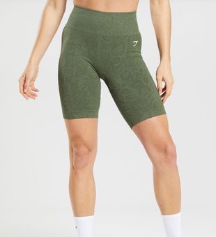 Gymshark Adapt Animal Seamless Shorts Green Size M - $33 New