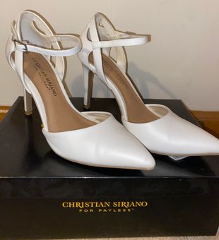 Christian siriano white best sale heels