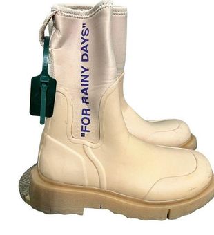 Off-White Virgil Abloh For Rainy Days Sponge Rubber Rain Boots Size 38 /  US 8 - $125 - From Ryan