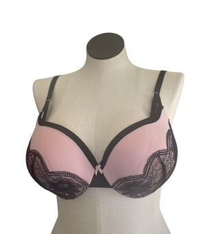 Maidenform Love the Lift Push-Up Bra intimates Pink Black Lace