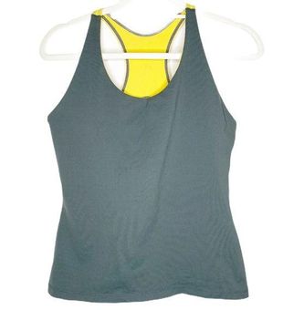 prAna Womens Racerback Tank Dress With Built In Bra Sz Large