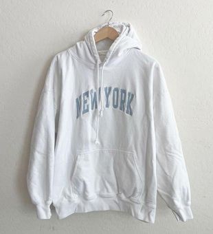 BRANDY MELVILLE OVERSIZE soft gray fleece Christy new york hoodie