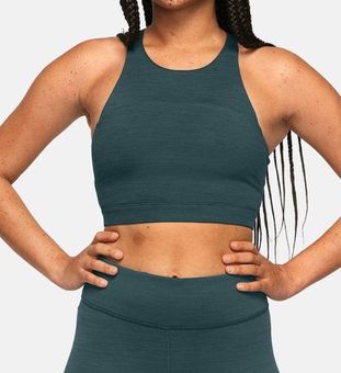 Outdoor Voices TechSweat Crop High Neck Sports Bra in Evergreen Green Size  M - $30 - From Mia