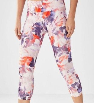 Lululemon Floral Print Crop Leggings Size 8