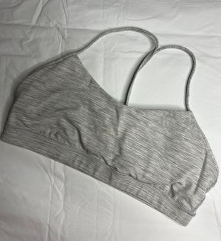 Lululemon Flow-Y Sports Bra 14 Silver - $23 - From MadClothing