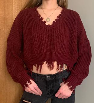 Zaful distressed sweater store