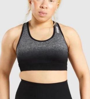 Gymshark Adapt Ombré Seamless Sports Bra Black Size M - $31 - From Kristine