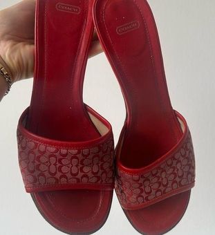 Coach red vinatge sandals Size undefined 67 From Emily