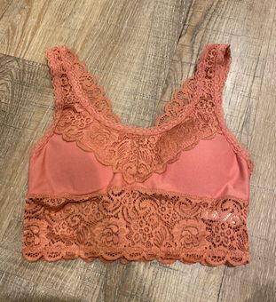 Zenana Outfitters Lace Bralette Bra Top Pink - $10 - From Bella